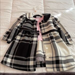 Iris & Ivy dress & coat set, size 24M
